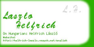 laszlo helfrich business card