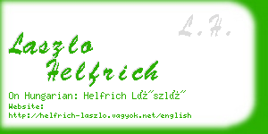 laszlo helfrich business card